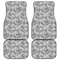 Chinese Sea Dragon Pattern Print Front and Back Car Floor Mats