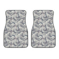 Chinese Sea Dragon Pattern Print Front Car Floor Mats