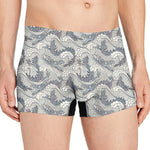 Chinese Sea Dragon Pattern Print Men's Boxer Briefs