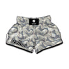 Chinese Sea Dragon Pattern Print Muay Thai Boxing Shorts