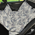 Chinese Sea Dragon Pattern Print Pet Car Back Seat Cover