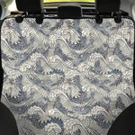 Chinese Sea Dragon Pattern Print Pet Car Back Seat Cover