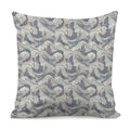 Chinese Sea Dragon Pattern Print Pillow Cover