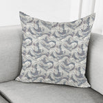 Chinese Sea Dragon Pattern Print Pillow Cover