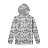 Chinese Sea Dragon Pattern Print Pullover Hoodie