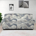 Chinese Sea Dragon Pattern Print Sofa Cover