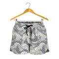 Chinese Sea Dragon Pattern Print Women's Shorts