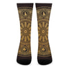 Chinese Zodiac Calendar Signs Print Crew Socks