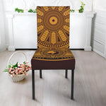 Chinese Zodiac Calendar Signs Print Dining Chair Slipcover