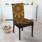 Chinese Zodiac Calendar Signs Print Dining Chair Slipcover