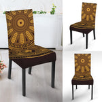 Chinese Zodiac Calendar Signs Print Dining Chair Slipcover