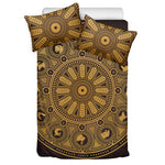 Chinese Zodiac Calendar Signs Print Duvet Cover Bedding Set