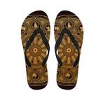 Chinese Zodiac Calendar Signs Print Flip Flops