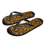 Chinese Zodiac Calendar Signs Print Flip Flops