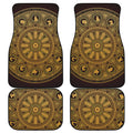 Chinese Zodiac Calendar Signs Print Front and Back Car Floor Mats