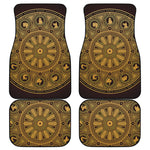 Chinese Zodiac Calendar Signs Print Front and Back Car Floor Mats