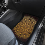 Chinese Zodiac Calendar Signs Print Front Car Floor Mats