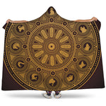 Chinese Zodiac Calendar Signs Print Hooded Blanket