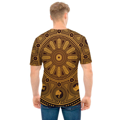 Chinese Zodiac Calendar Signs Print Men's T-Shirt
