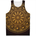 Chinese Zodiac Calendar Signs Print Men's Tank Top