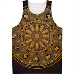 Chinese Zodiac Calendar Signs Print Men's Tank Top