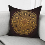 Chinese Zodiac Calendar Signs Print Pillow Cover