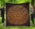 Chinese Zodiac Calendar Signs Print Quilt