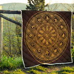 Chinese Zodiac Calendar Signs Print Quilt