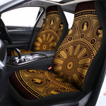 Chinese Zodiac Calendar Signs Print Universal Fit Car Seat Covers