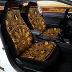 Chinese Zodiac Calendar Signs Print Universal Fit Car Seat Covers