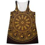 Chinese Zodiac Calendar Signs Print Women's Racerback Tank Top