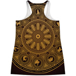Chinese Zodiac Calendar Signs Print Women's Racerback Tank Top