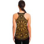 Chinese Zodiac Calendar Signs Print Women's Racerback Tank Top