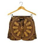 Chinese Zodiac Calendar Signs Print Women's Shorts