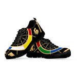 Chinese Zodiac Calendar Wheel Print Black Sneakers