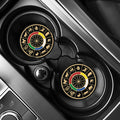 Chinese Zodiac Calendar Wheel Print Car Coasters