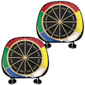 Chinese Zodiac Calendar Wheel Print Car Headrest Covers