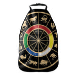 Chinese Zodiac Calendar Wheel Print Car Seat Organizers