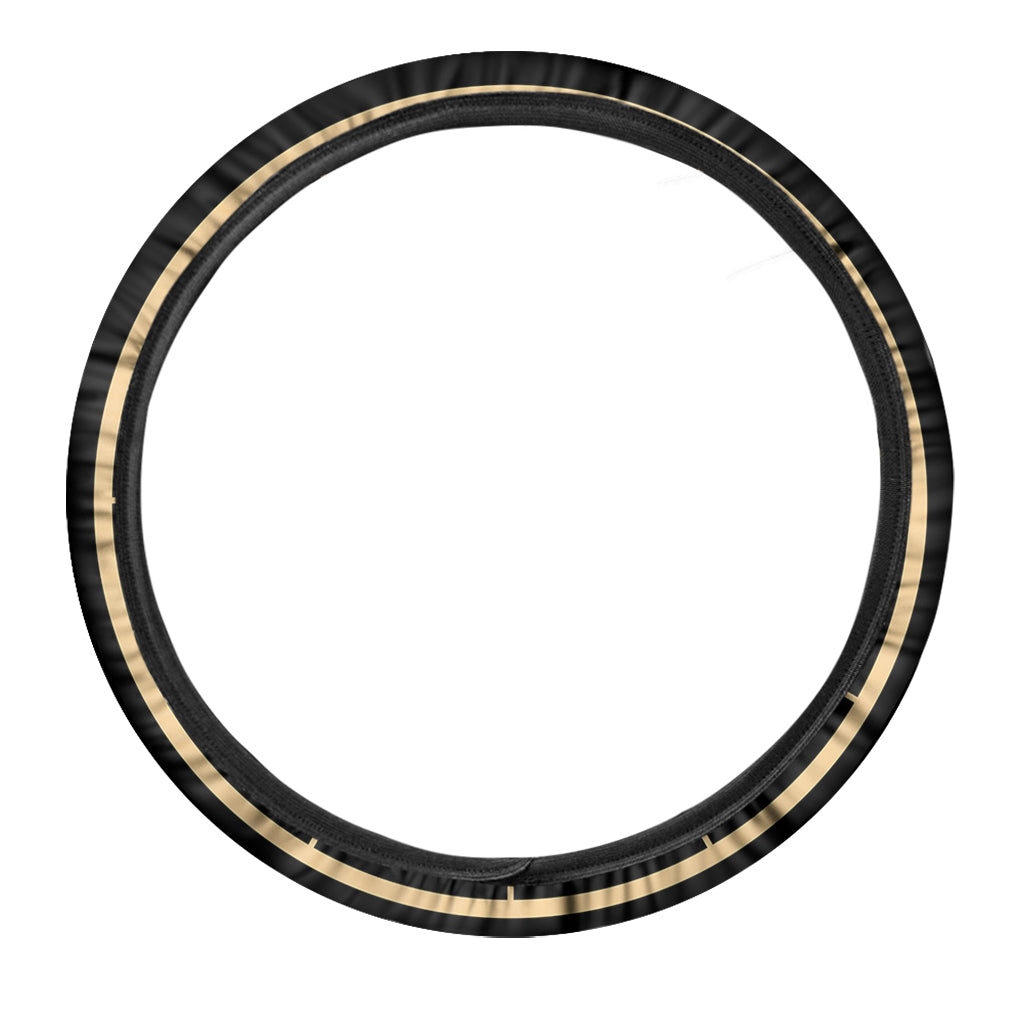 Chinese Zodiac Calendar Wheel Print Car Steering Wheel Cover
