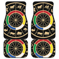 Chinese Zodiac Calendar Wheel Print Front and Back Car Floor Mats