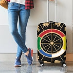 Chinese Zodiac Calendar Wheel Print Luggage Cover