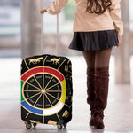 Chinese Zodiac Calendar Wheel Print Luggage Cover
