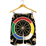 Chinese Zodiac Calendar Wheel Print Men's Shorts