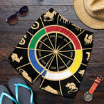 Chinese Zodiac Calendar Wheel Print Men's Shorts