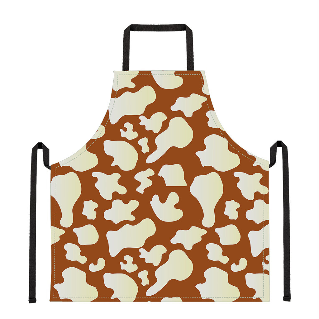 Chocolate And Milk Cow Print Apron