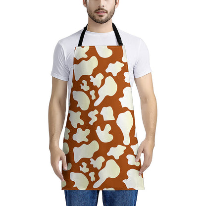 Chocolate And Milk Cow Print Apron