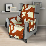 Chocolate And Milk Cow Print Armchair Protector