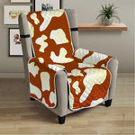 Chocolate And Milk Cow Print Armchair Protector