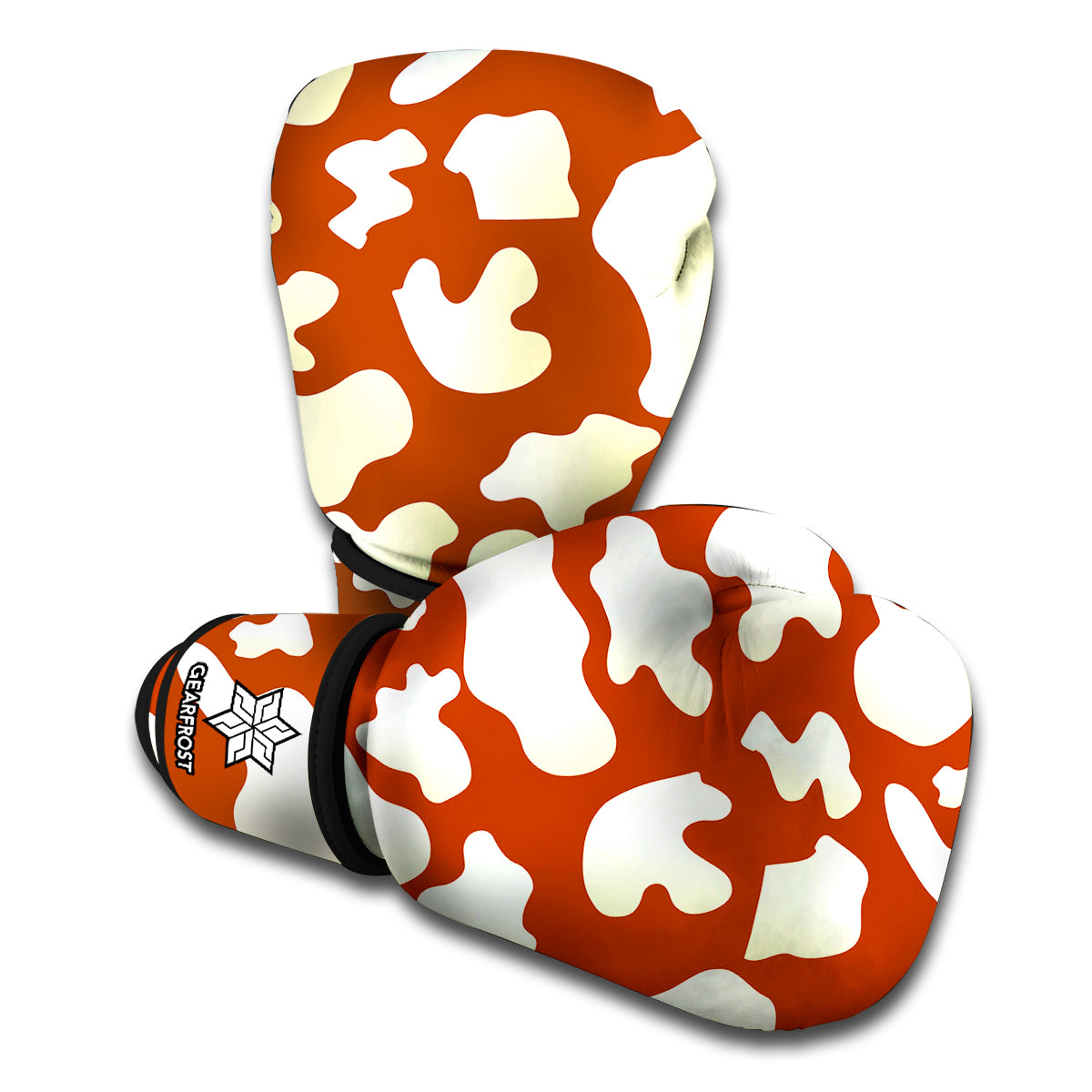 Chocolate And Milk Cow Print Boxing Gloves