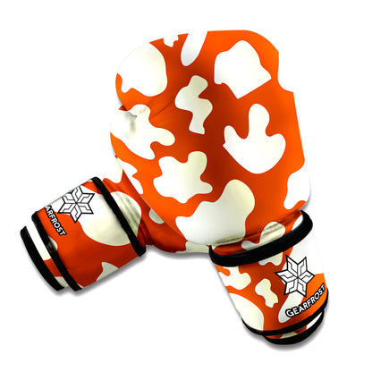 Chocolate And Milk Cow Print Boxing Gloves
